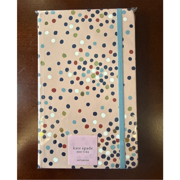 Kate Spade Pink Gold Confetti Notebook & Desk Organizer Set One Size - Picture 2 of 5